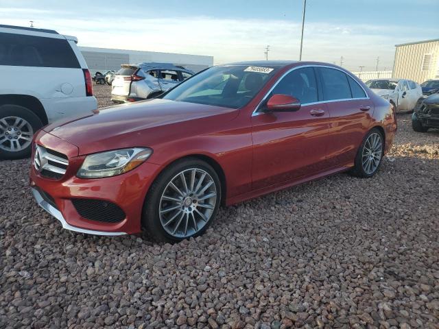 55SWF4JB0GU163144 - 2016 MERCEDES-BENZ C300 300 RED photo 1