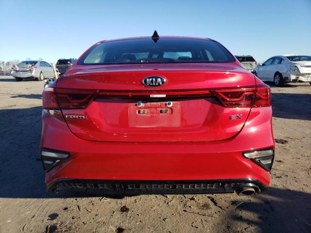 3KPF54AD7ME315363 - 2021 KIA FORTE EX RED photo 6