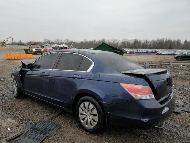 1HGCP26369A081374 - 2009 HONDA ACCORD LX BLUE photo 2