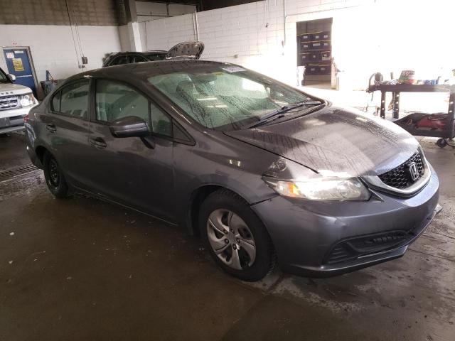 19XFB2F58EE028081 - 2014 HONDA CIVIC LX GRAY photo 4