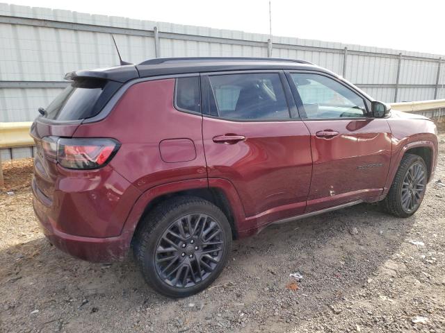 3C4NJDCBXNT111236 - 2022 JEEP COMPASS LIMITED MAROON photo 3
