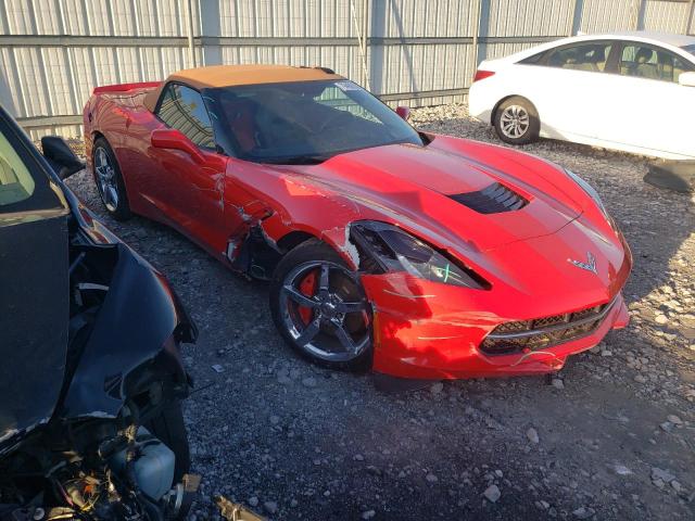 1G1YD3D74E5133377 - 2014 CHEVROLET CORVETTE STINGRAY 2LT RED photo 4