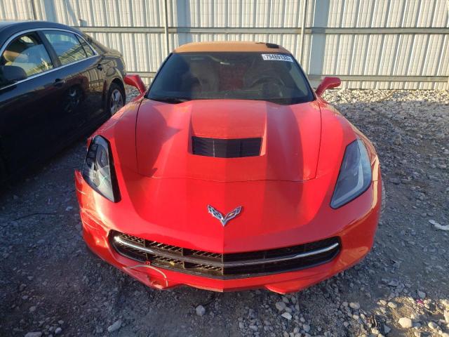 1G1YD3D74E5133377 - 2014 CHEVROLET CORVETTE STINGRAY 2LT RED photo 5