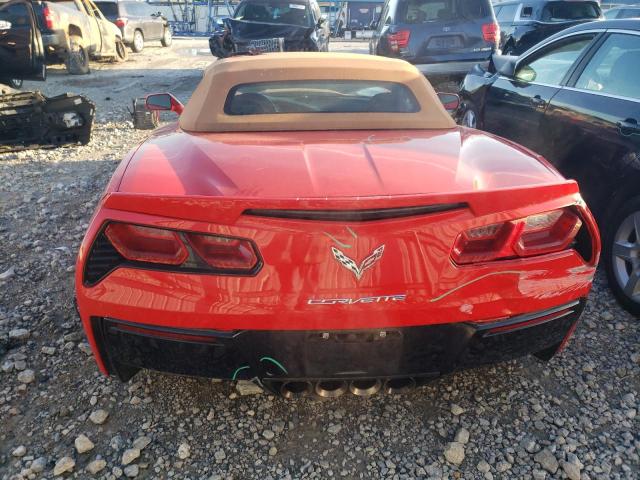 1G1YD3D74E5133377 - 2014 CHEVROLET CORVETTE STINGRAY 2LT RED photo 6