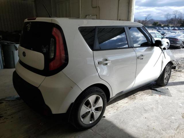 KNDJN2A24F7129800 - 2015 KIA SOUL WHITE photo 3