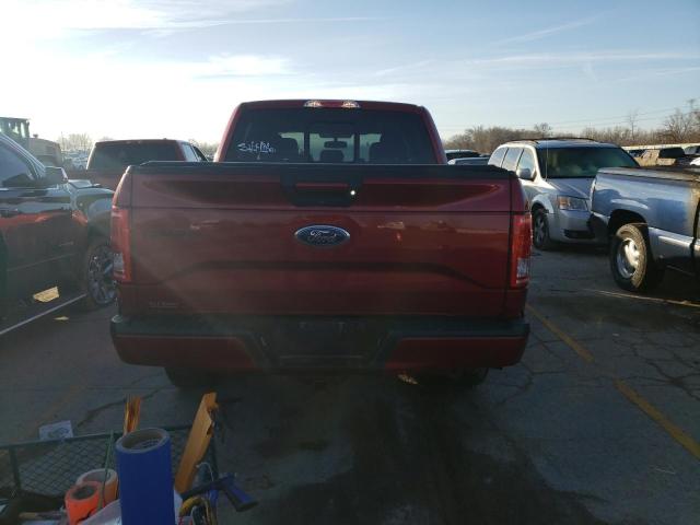 1FTEW1EP9GFC15674 - 2016 FORD F150 SUPERCREW RED photo 6