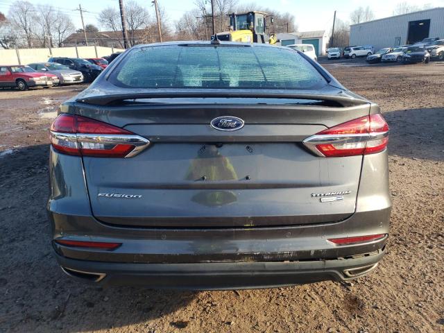 3FA6P0D99LR136605 - 2020 FORD FUSION TITANIUM GRAY photo 6