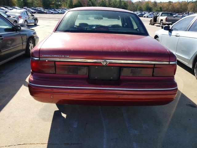 2MELM74W9TX626448 - 1996 MERCURY GRAND MARQ GS MAROON photo 6