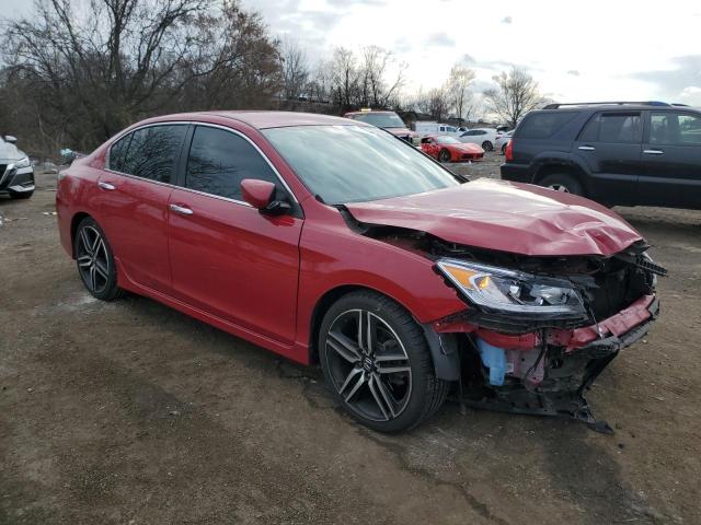 1HGCR2F1XHA087072 - 2017 HONDA ACCORD SPORT SPECIAL EDITION RED photo 4