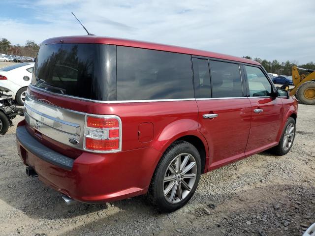 2FMGK5D80DBD22269 - 2013 FORD FLEX LIMITED RED photo 3