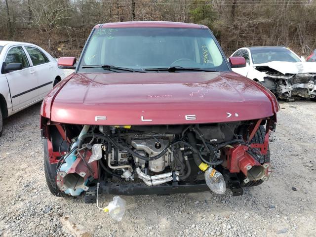 2FMGK5D80DBD22269 - 2013 FORD FLEX LIMITED RED photo 5