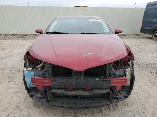 3LN6L2G92DR827193 - 2013 LINCOLN MKZ RED photo 5