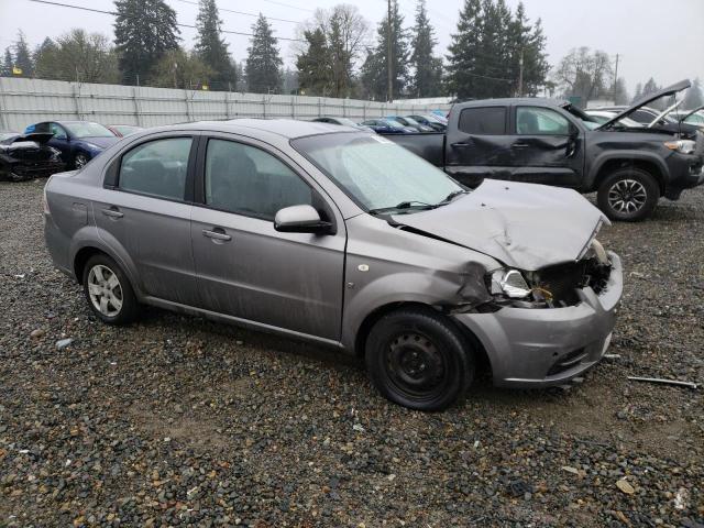 KL1TD56607B119392 - 2007 CHEVROLET AVEO BASE GRAY photo 4