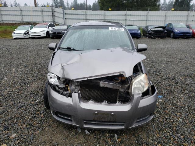 KL1TD56607B119392 - 2007 CHEVROLET AVEO BASE GRAY photo 5