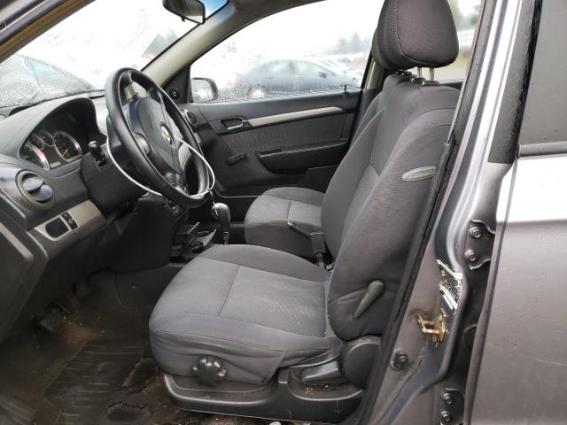 KL1TD56607B119392 - 2007 CHEVROLET AVEO BASE GRAY photo 7