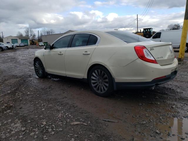 1LNHL9EK0EG604134 - 2014 LINCOLN MKS CREAM photo 2