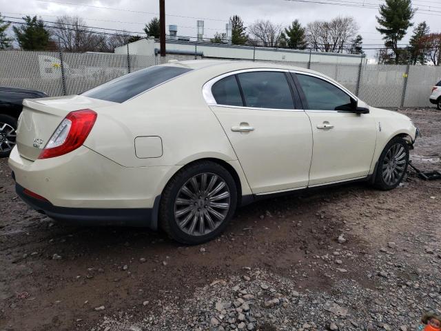 1LNHL9EK0EG604134 - 2014 LINCOLN MKS CREAM photo 3