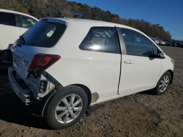 VNKJTUD32FA028562 - 2015 TOYOTA YARIS WHITE photo 3