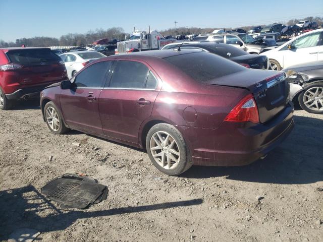 3FAHP0CG8BR259688 - 2011 FORD FUSION SEL BURGUNDY photo 2