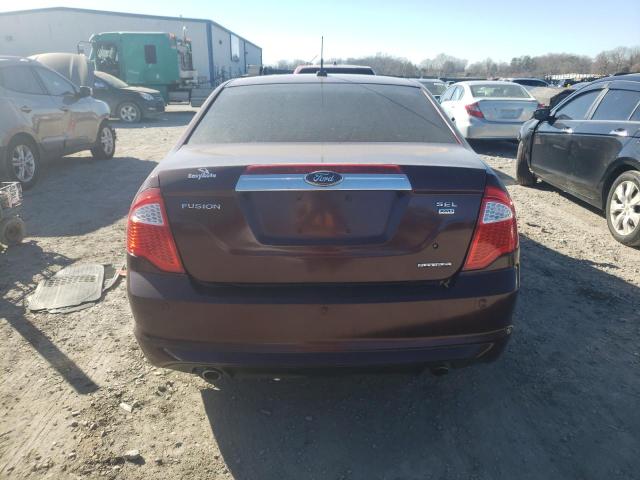 3FAHP0CG8BR259688 - 2011 FORD FUSION SEL BURGUNDY photo 6