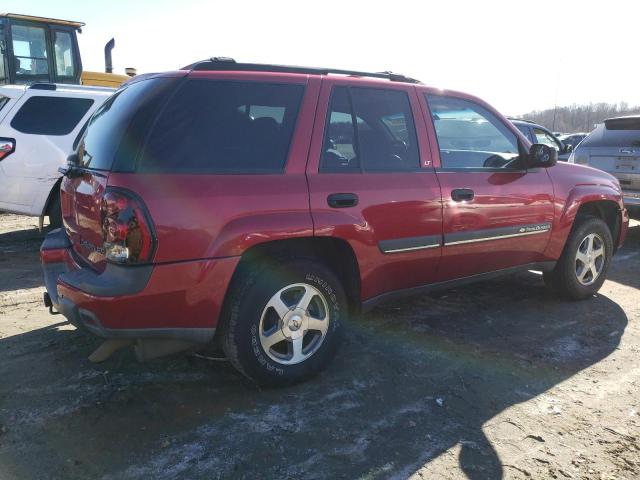 1GNDS13S222370265 - 2002 CHEVROLET TRAILBLAZE RED photo 3