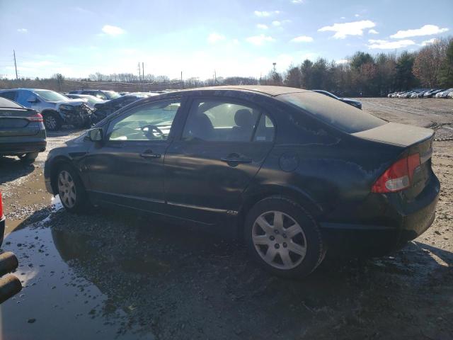 2HGFA16519H543481 - 2009 HONDA CIVIC LX BLACK photo 2