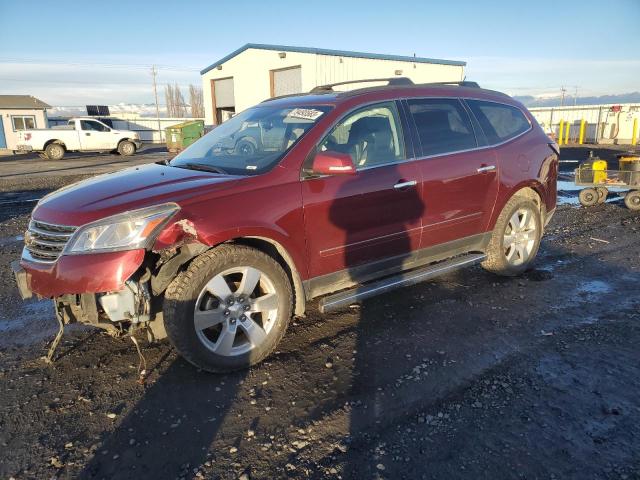 1GNKVJKD2FJ181029 - 2015 CHEVROLET TRAVERSE LTZ RED photo 1