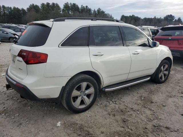 2HNYD2H24CH527249 - 2012 ACURA MDX WHITE photo 3