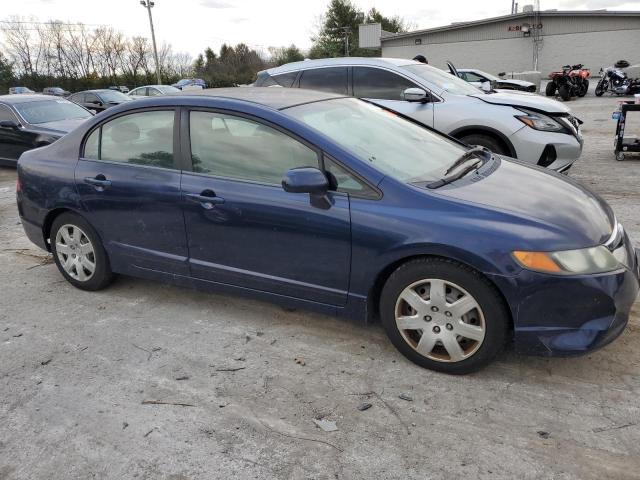 1HGFA16577L066605 - 2007 HONDA CIVIC LX BLUE photo 4