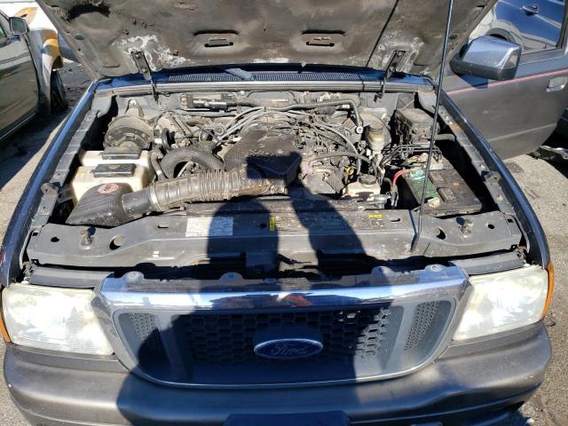 1FTYR15E74PA95950 - 2004 FORD RANGER SUPER CAB GRAY photo 11