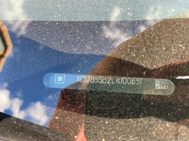 1G1JB5SB2L4100651 - 2020 CHEVROLET SONIC LS 银色 照片 12