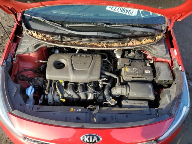 3KPA25AB4JE069049 - 2018 KIA RIO LX RED photo 11