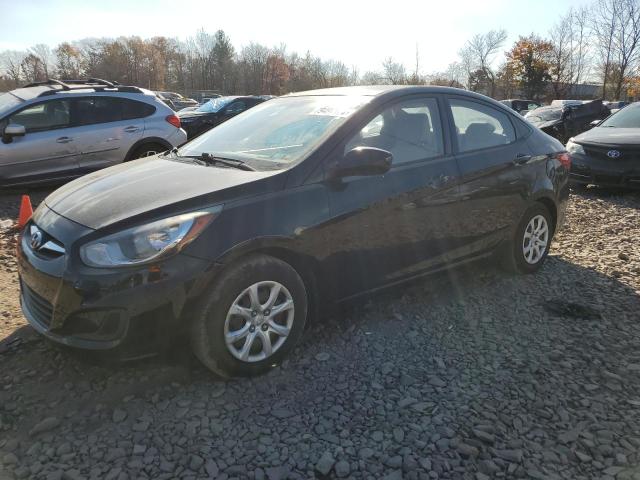 KMHCT4AE4CU156802 - 2012 HYUNDAI ACCENT GLS BLACK photo 1