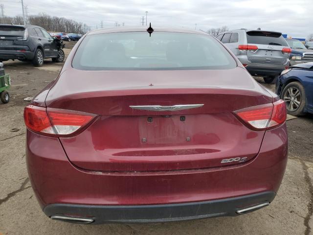 1C3CCCBG2FN601264 - 2015 CHRYSLER 200 S BURGUNDY photo 6