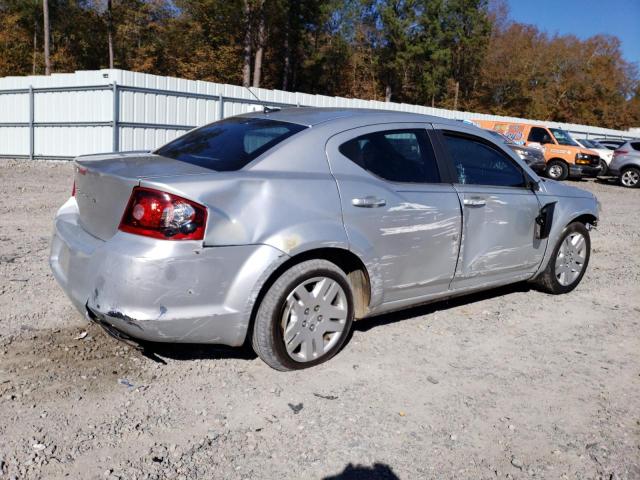 1C3CDZAB6CN196950 - 2012 DODGE AVENGER SE SILVER photo 3