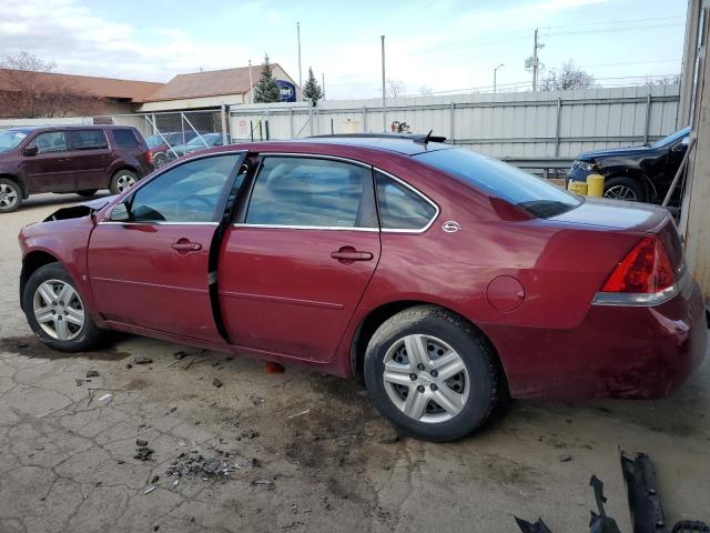 2G1WT58K369173295 - 2006 CHEVROLET IMPALA LT RED photo 2