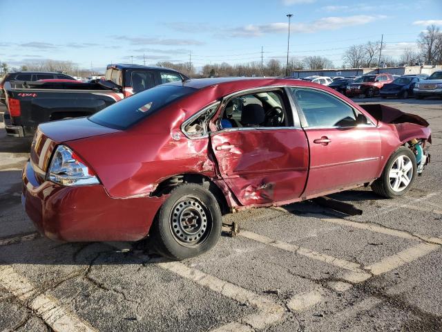 2G1WT58K369173295 - 2006 CHEVROLET IMPALA LT RED photo 3