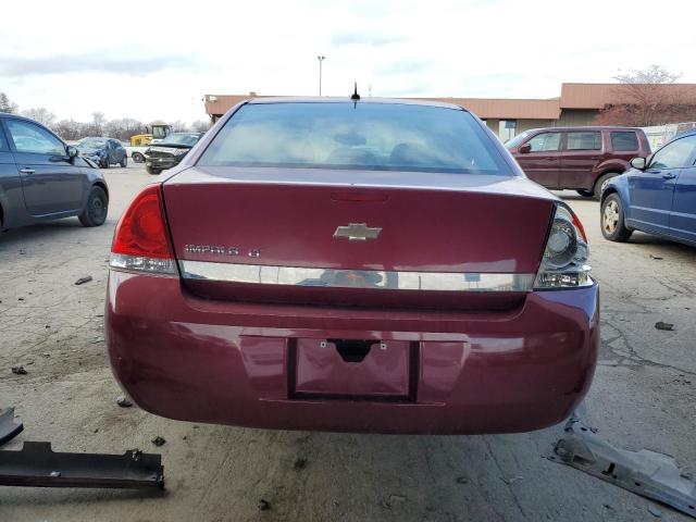 2G1WT58K369173295 - 2006 CHEVROLET IMPALA LT RED photo 6