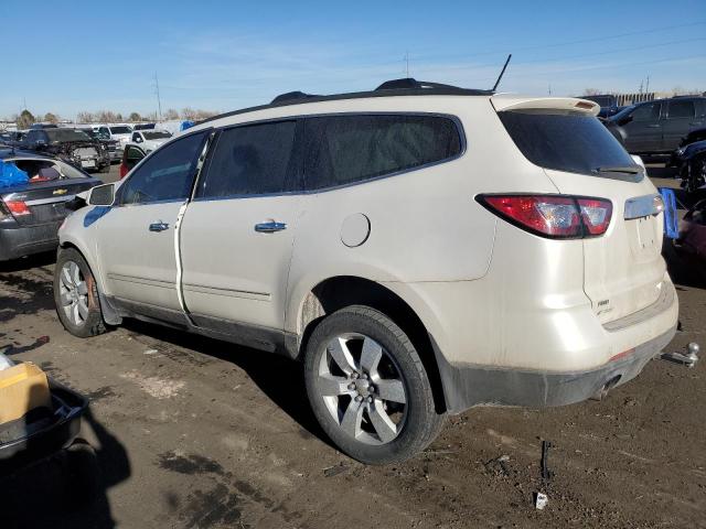 1GNKVJKD5EJ236667 - 2014 CHEVROLET TRAVERSE LTZ WHITE photo 2