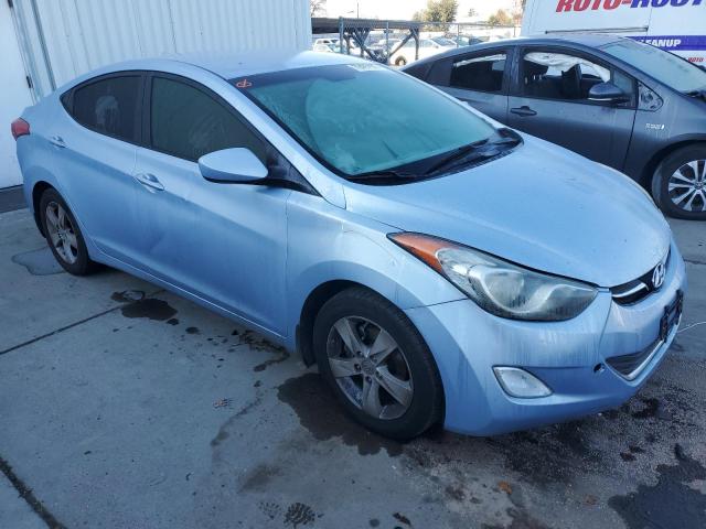 KMHDH4AE8CU440701 - 2012 HYUNDAI ELANTRA GLS BLUE photo 4