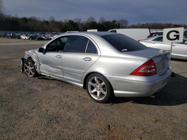 WDBRF52H87A940068 - 2007 MERCEDES-BENZ C 230 SILVER photo 2