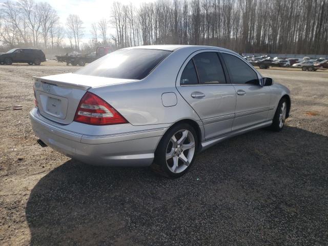 WDBRF52H87A940068 - 2007 MERCEDES-BENZ C 230 SILVER photo 3