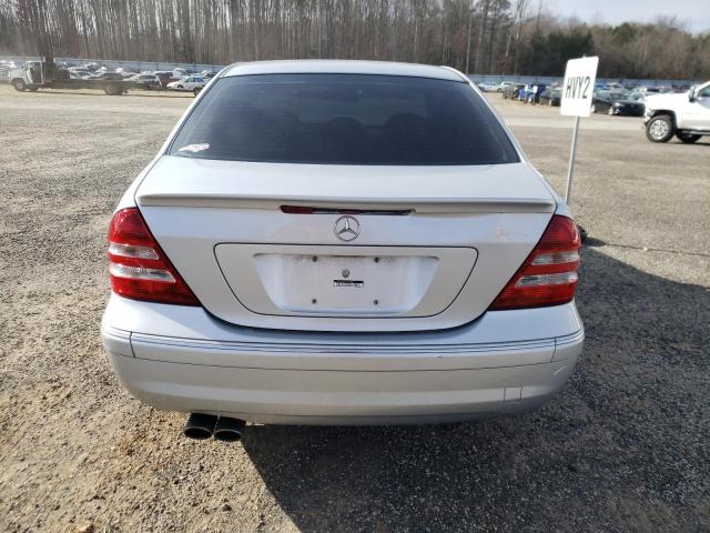 WDBRF52H87A940068 - 2007 MERCEDES-BENZ C 230 SILVER photo 6