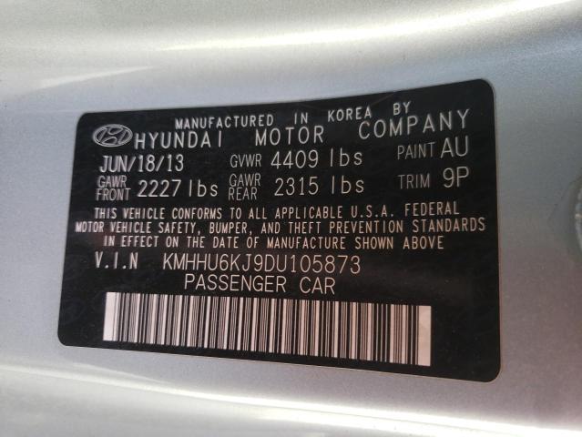 KMHHU6KJ9DU105873 - 2013 HYUNDAI GENESIS CO 3.8L PURPLE photo 13