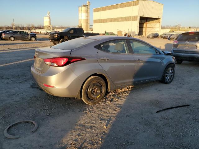 KMHDH4AE7FU321896 - 2015 HYUNDAI ELANTRA SE GRAY photo 3