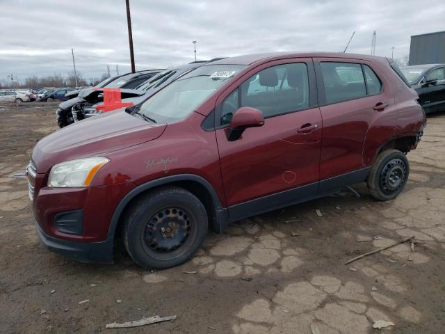 3GNCJKSB9GL260177 - 2016 CHEVROLET TRAX LS BURGUNDY photo 1