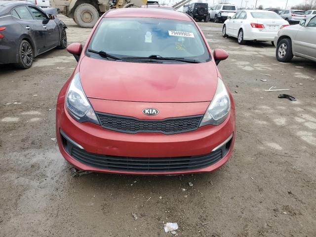 KNADM4A39H6035535 - 2017 KIA RIO LX RED photo 5