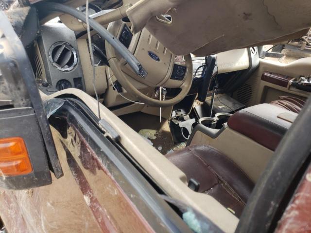 1FTWW31R38EB52988 - 2008 FORD F350 SRW SUPER DUTY BROWN photo 8