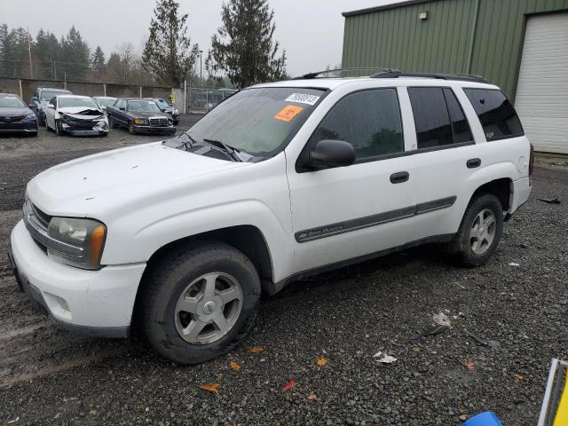 1GNDT13S622231947 - 2002 CHEVROLET TRAILBLAZE WHITE photo 1