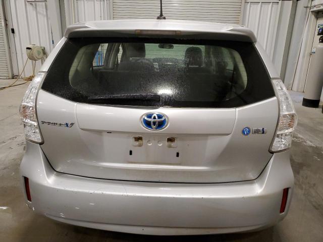 JTDZN3EU9EJ015250 - 2014 TOYOTA PRIUS V SILVER photo 6